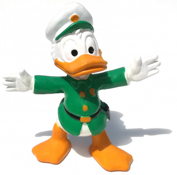 Donald Duck Verkehrspolizist BULLY Kleinfigur 6cm