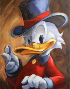 Scrooge / Canvas-Druck 30x40cm