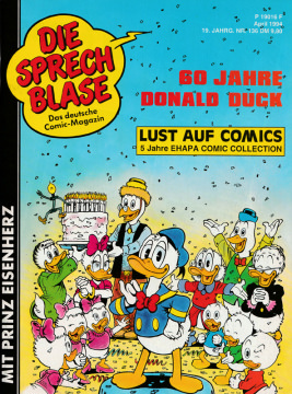 Die Sprechblase 136 : 60 Jahre Donald Duck (Z: 1+)