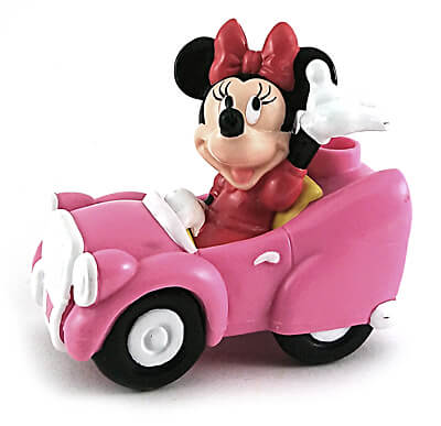 Bleistiftanspitzer Minnie im Auto winkend (APPLAUSE)