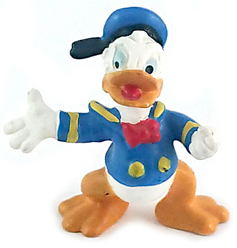 Donald Duck Schreihals Kleinfigur 4,8cm