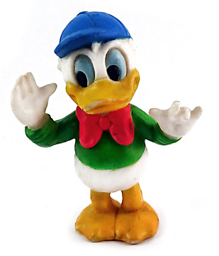 Donald Duck mit Käppi Kleinfigur 5,7cm