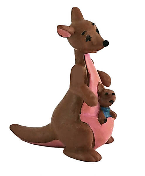 Kanga mit Ruh (Winnie Puuh) BULLY Kleinfigur 7cm (Version hellrosa)