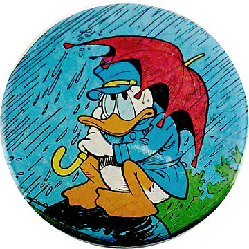 Donald Duck Landbriefträger Button mit Nadel