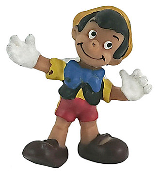 Pinocchio fröhlich (BULLY) Kleinfigur 5cm ((Version mit dunklerem Gesicht)