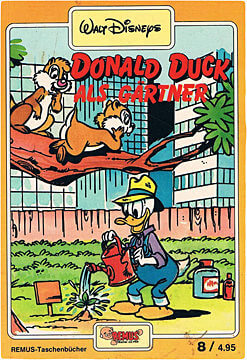 Donald Duck als Gärtner