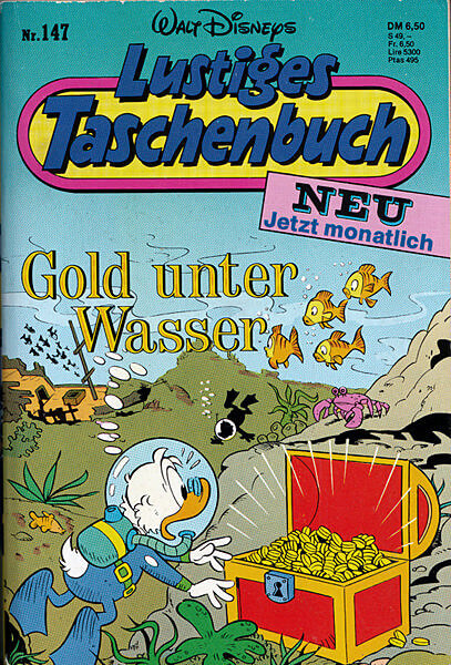 Lustiges Taschenbuch 147: Gold unter Wasser (Z: 1-)