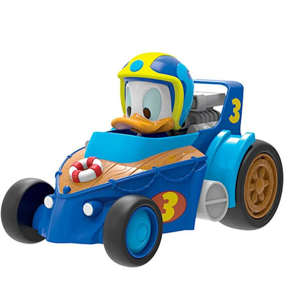 Donald Number Three (Mickey and the Road Racers) model car with friction drive