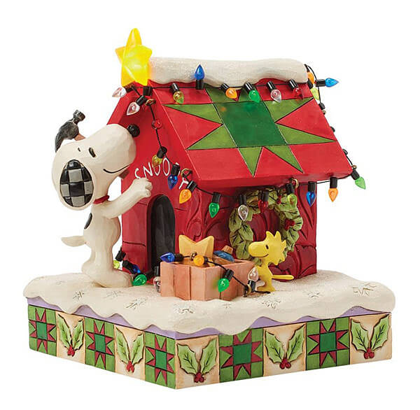 Snoopys Hundehütte Preiswürdige Weihnachten (PEANUTS BY JIM SHORE) Figur