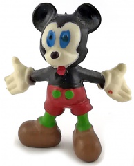 Micky Maus mit ausgebreiteten Armen HEIMO Kleinfigur 5cm (Var.: rote Hose, grüne Beine)