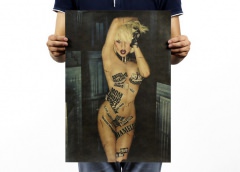 Lady Gaga Poster (Kraftpapier) 51x35,5cm