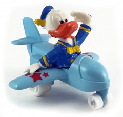 Donald Pilot im Weichflugzeug