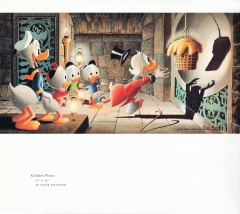 Advertising flyer for Carl Barks serigraph Golden Fleece