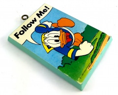 Donald Duck Follow Me! Holzbildchen 5x8cm