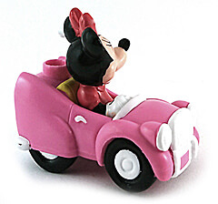 Bleistiftanspitzer Minnie im Auto winkend (APPLAUSE)