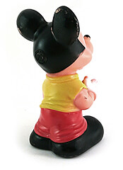 Micky Maus Quietschfigur (LEDRA) rosa Haut 14cm