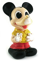 Micky Maus Quietschfigur (LEDRA) hellhäutig 14cm