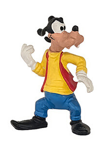 Goofy (BULLY) Kleinfigur 6,5cm (Variante: rosiges Gesicht)