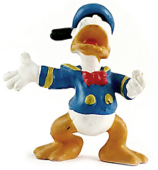 Donald Duck Schreihals Kleinfigur 4,8cm