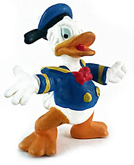 Donald Duck Schreihals Kleinfigur 4,8cm