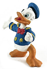 Donald Duck Schreihals Kleinfigur 4,8cm