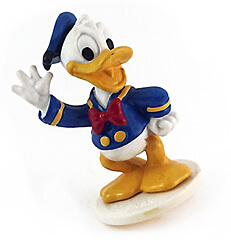 Donald Duck winkend Kuchenaufsatz (NESTLÉ) Kleinfigur 6cm