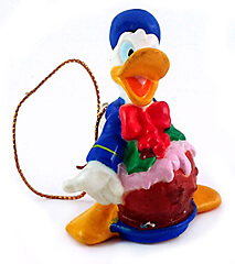 Weihnachtsbaumhänger Donald Duck Vinyl 5cm