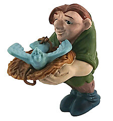 Quasimodo with dove (The Hunchback of Notre Dame) small figure 8cm