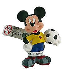 Micky Maus Fußballer gelbes Trikot (BULLY) Kleinfigur 6cm