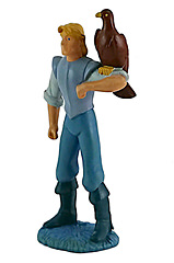 John Smith mit Falke (Pocahontas) PANINI Kleinfigur 8,8cm