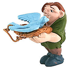 Quasimodo with dove (The Hunchback of Notre Dame) small figure 8cm