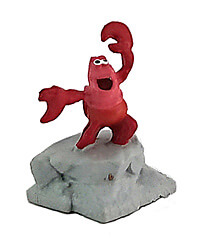 Sebastian on rock (The Little Mermaid) BULLY small figure 4.5cm