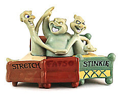 Stretch, Fatso und Stinkie im Bett (Casper) DAKIN Kleinfigur 7cm