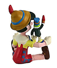 Pinocchio mit Jiminy Grille (APPLAUSE) Kleinfigur 5cm