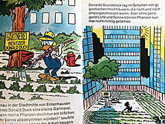 Donald Duck als Gärtner