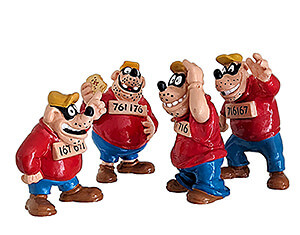 Beagle Boys DuckTales BULLY 4 small figures