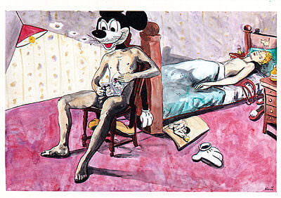 Postkarte Detlef Kellermann: Mickey Amore 2. Teil