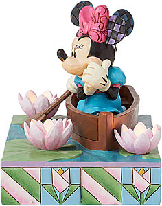 Micky und Minnie im Ruderboot Row-mance is in the Air (DISNEY TRADITIONS) Figur beleuchtet