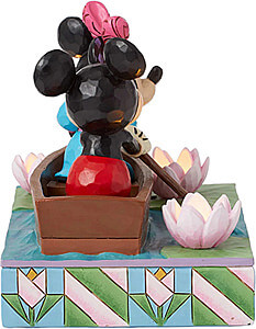 Micky und Minnie im Ruderboot Row-mance is in the Air (DISNEY TRADITIONS) Figur beleuchtet