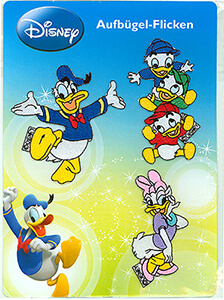 Aufbügel-Flicken Donald / Daisy / Tick, Trick und Track