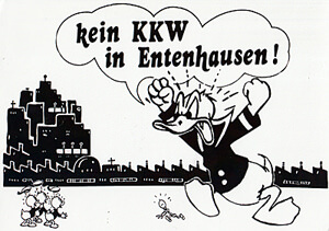 Karte Kein KKW in Entenhausen (21x15cm)