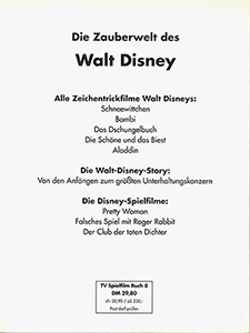 Die Filme von Walt Disney. Die Zauberwelt des Zeichentricks. TV Spielfilm Buch 8