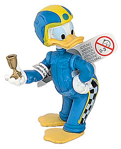 Donald Rennfahrer (BULLY) Kleinfigur 6,5cm