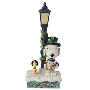 Snoopy & Woodstock Weihnachtssingen im Schnee (DISNEY TRADITIONS) beleuchtbare Figur